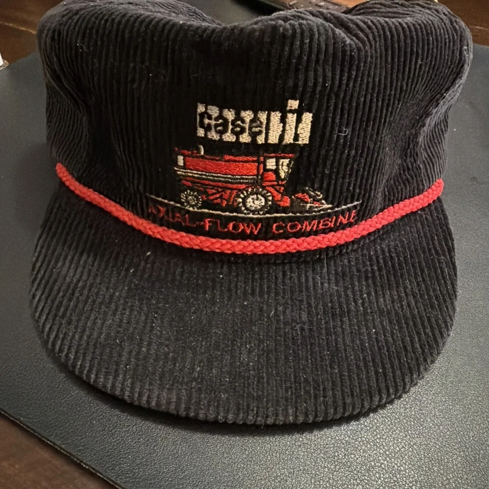 Case IH Axial Flow Combine Embroidered Logo Trucker Hat Cap Snapback 1990!